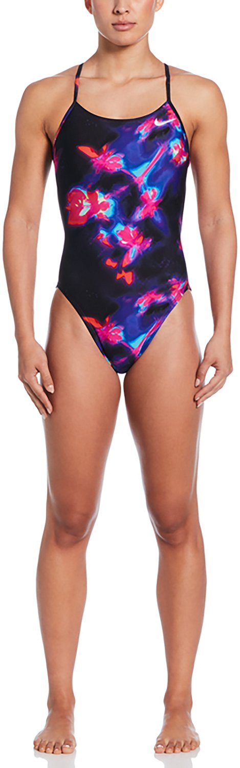 Nike Women's Hydrastrong Multiprint Cutout Swimsuit - view number 4