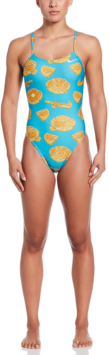 Nike Women's Hydrastrong Multiprint Cutout Swimsuit - view number 4
