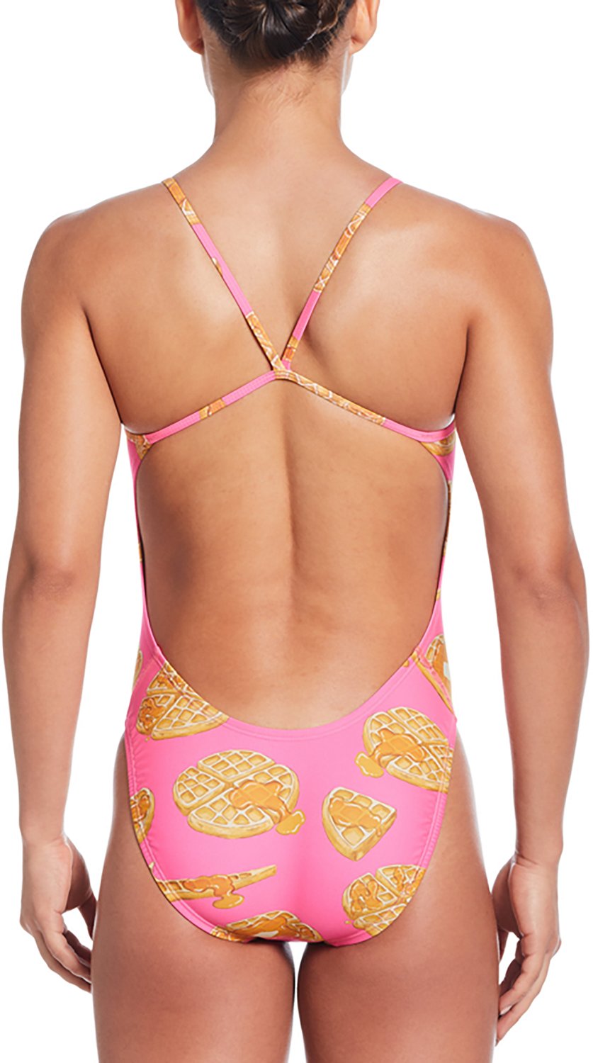 Nike Women's Hydrastrong Multiprint Cutout Swimsuit - view number 2