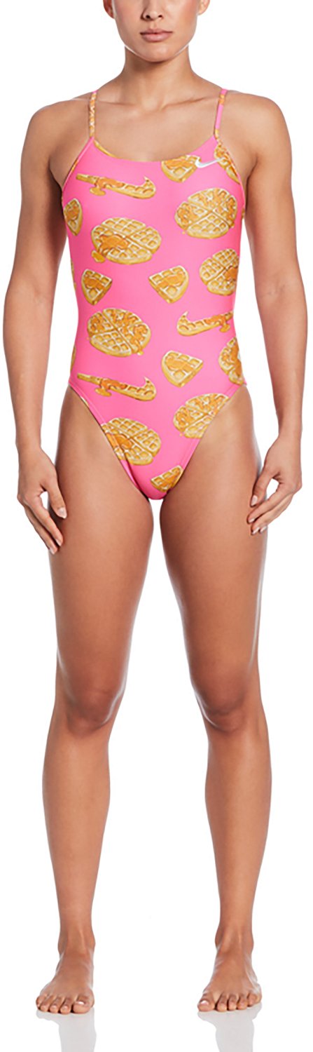 Nike Women's Hydrastrong Multiprint Cutout Swimsuit - view number 4