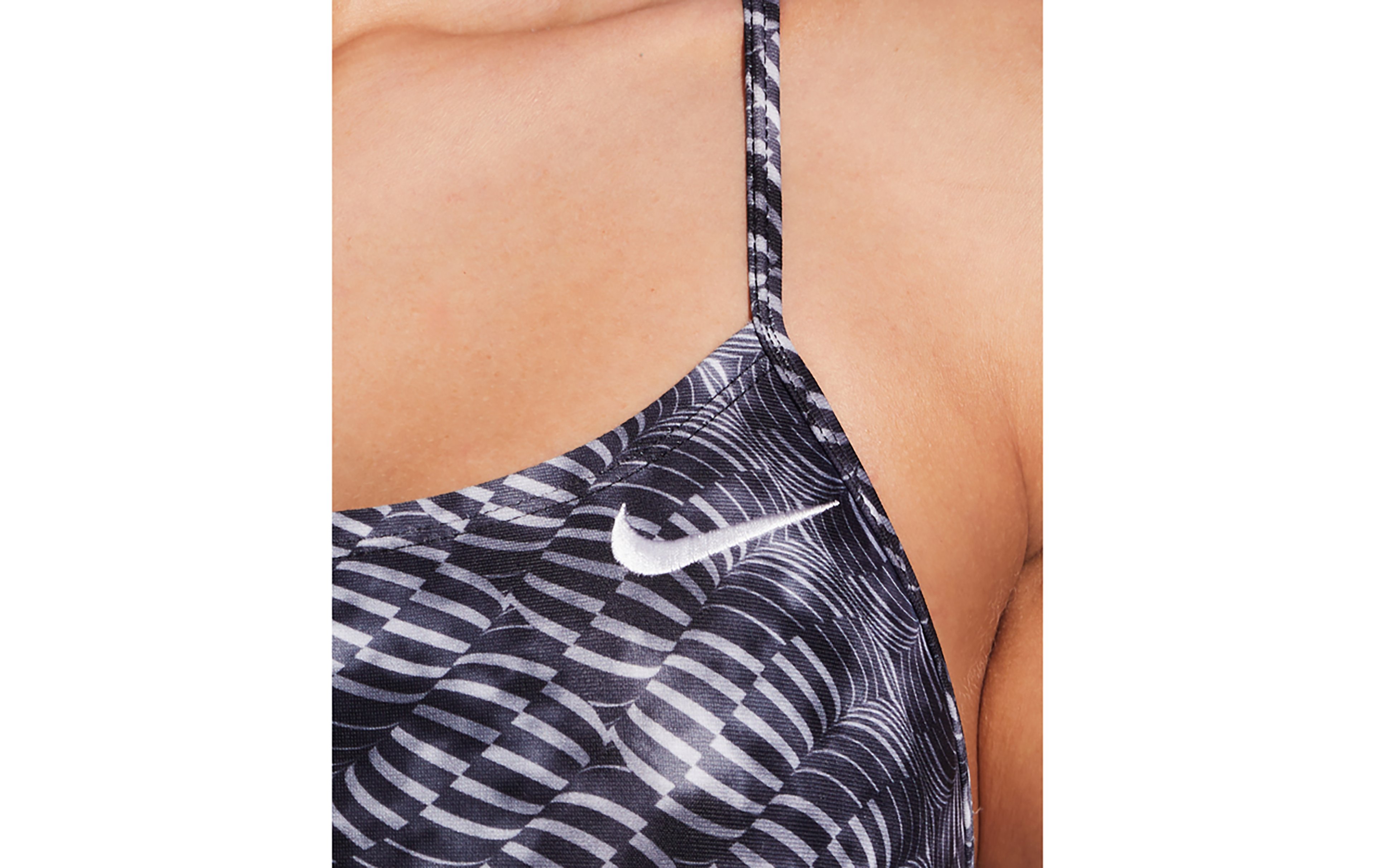 Nike Women's Swim Hydrastrong Pool Lanes Cutout Swimsuit