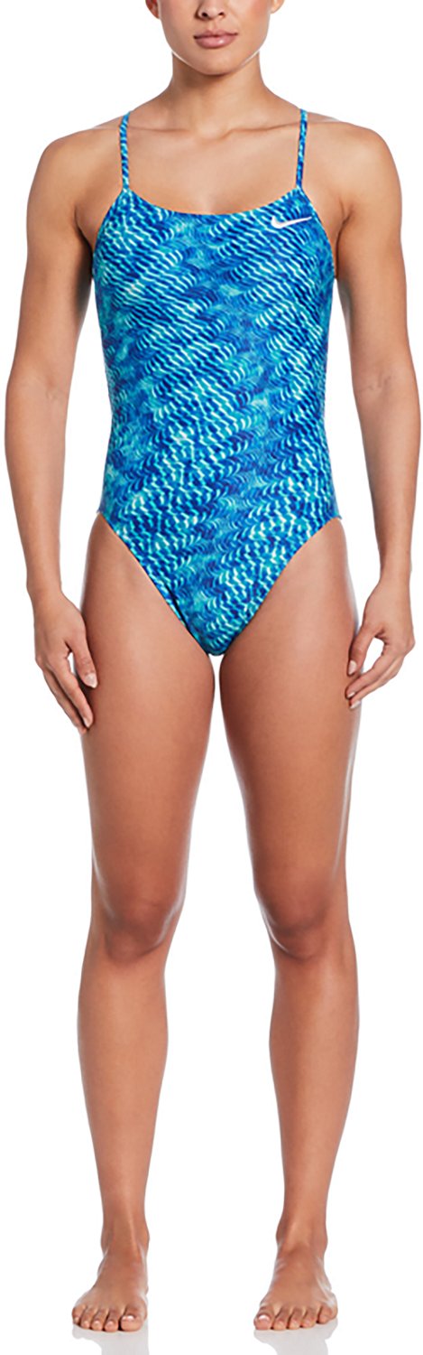 Nike Women's Swim Hydrastrong Pool Lanes Cutout Swimsuit - view number 4