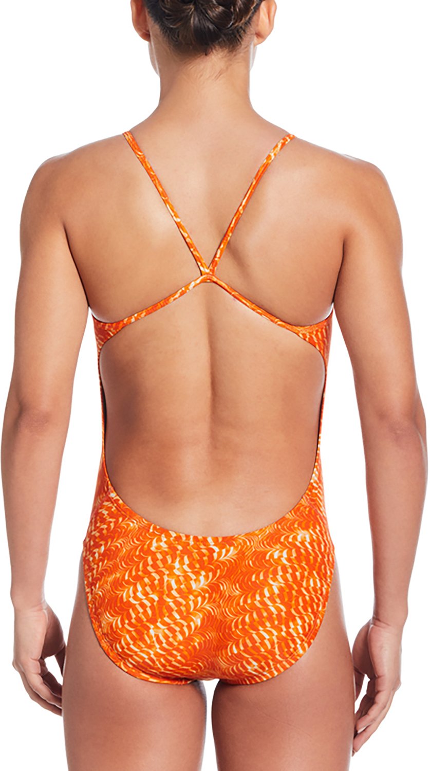 Nike Women's Swim Hydrastrong Pool Lanes Cutout Swimsuit - view number 2