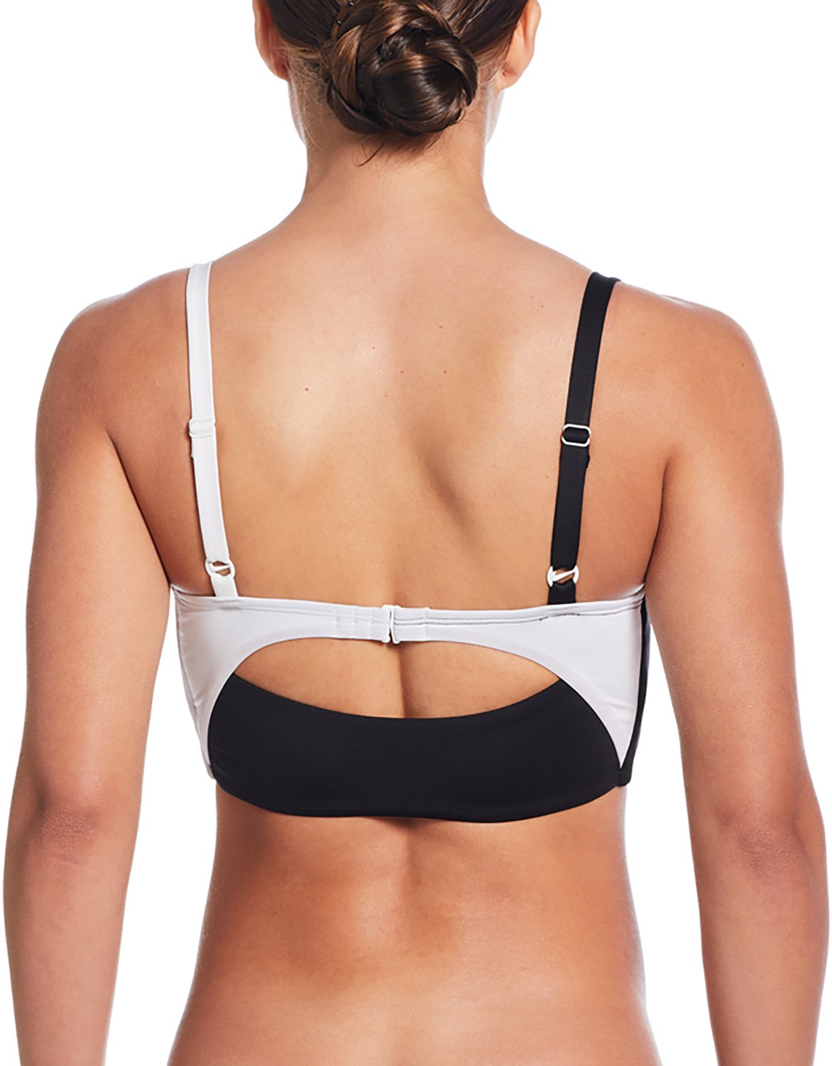 Nike Women's Color Block V-Neck Midkini Swim Top - view number 2