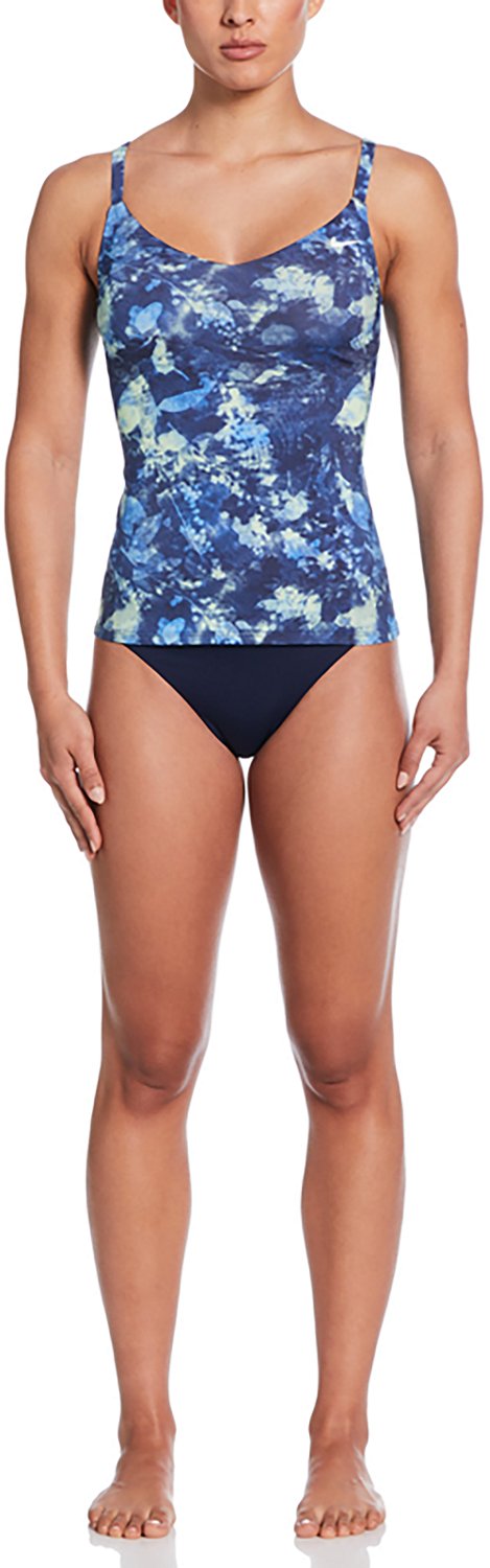 Nike Women's Floral Tie Dye V-neck Tankini Swim Top - view number 4