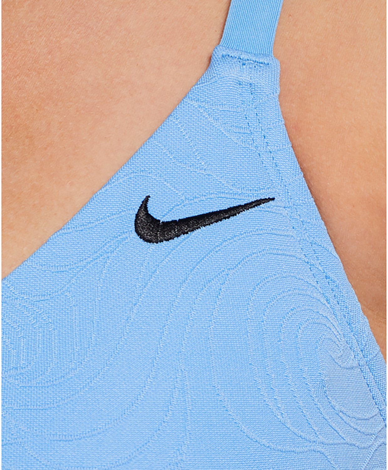 Nike Women's Effortless Line Wave Jacquard V-neck Midkini Swim Top - view number 3