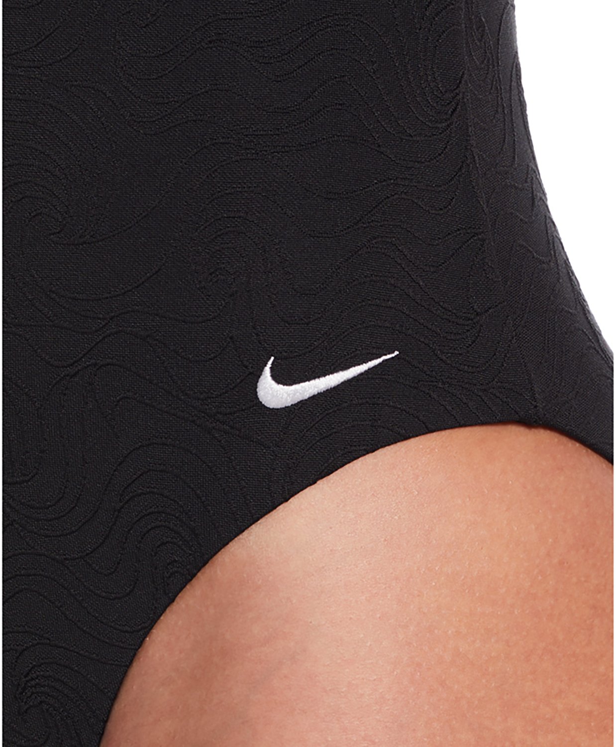 Nike Women's Effortless Line Wave Jacquard V-neck One Piece Swimsuit - view number 3