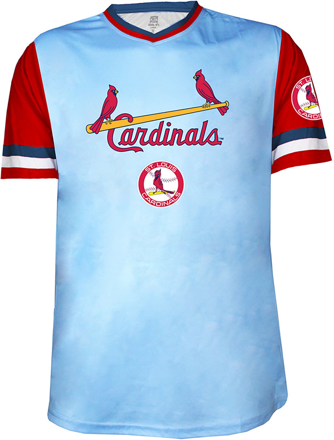 Stitches Men's St. Louis Cardinals 25 Bombs Away Shirzy Short Sleeve T-shirt - view number 2
