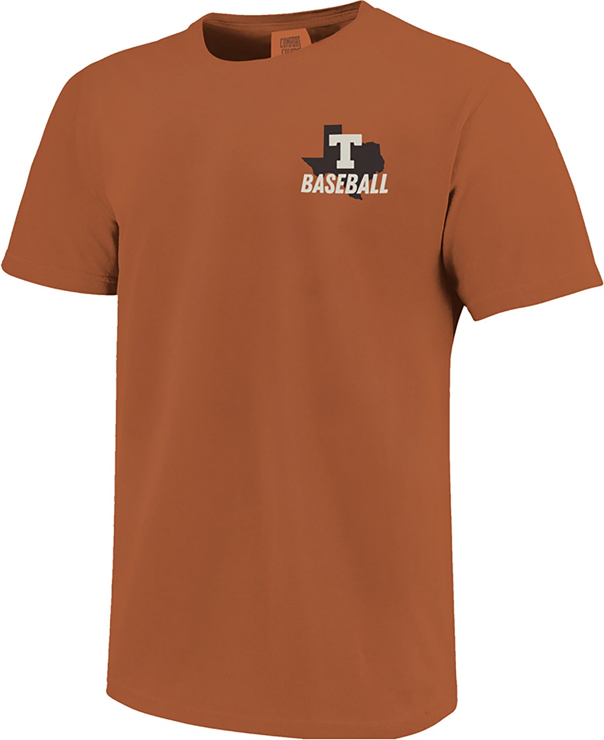 Image One Men's Texas Longhorns Baseball Card Mascot Short Sleeve T-shirt - view number 2