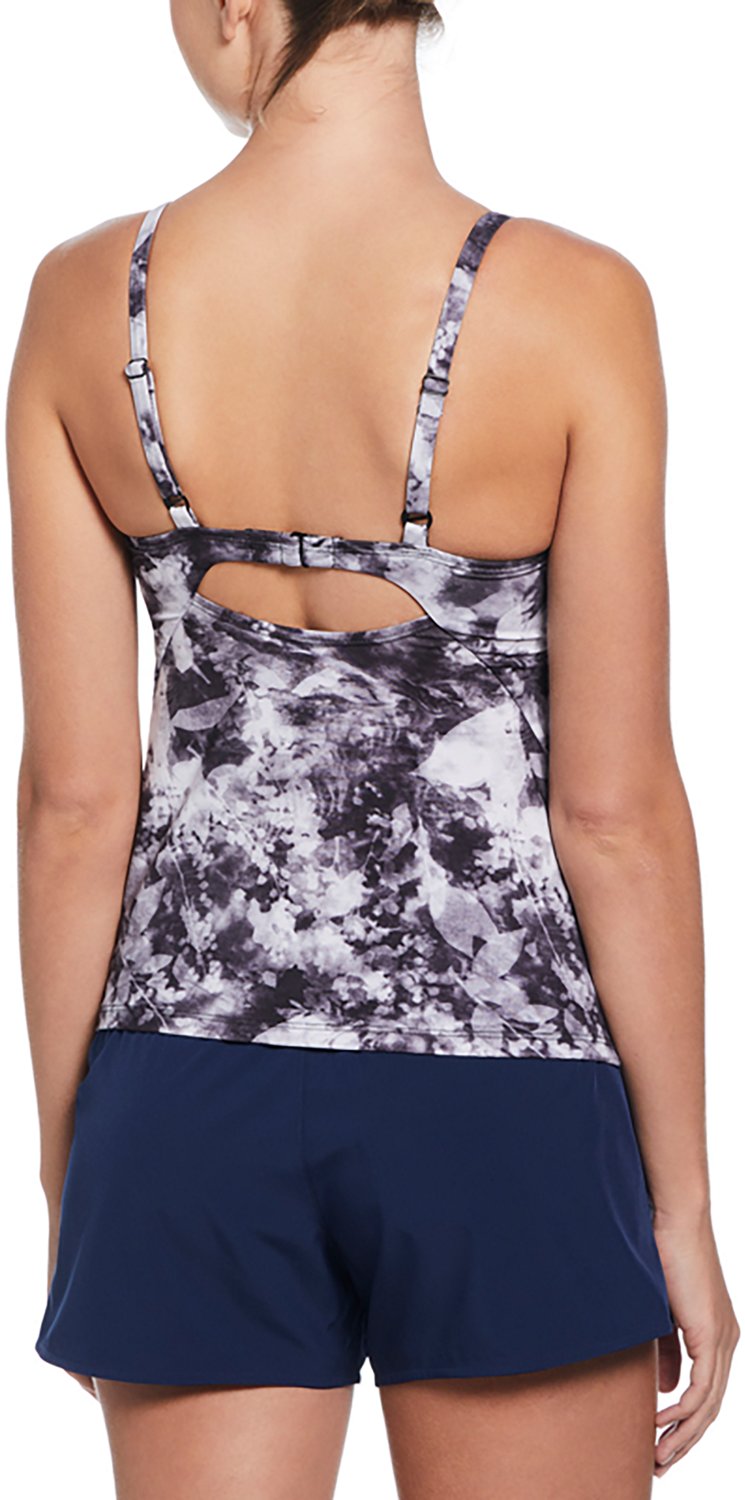 Nike Women's Floral Tie Dye V-neck Tankini Swim Top - view number 2