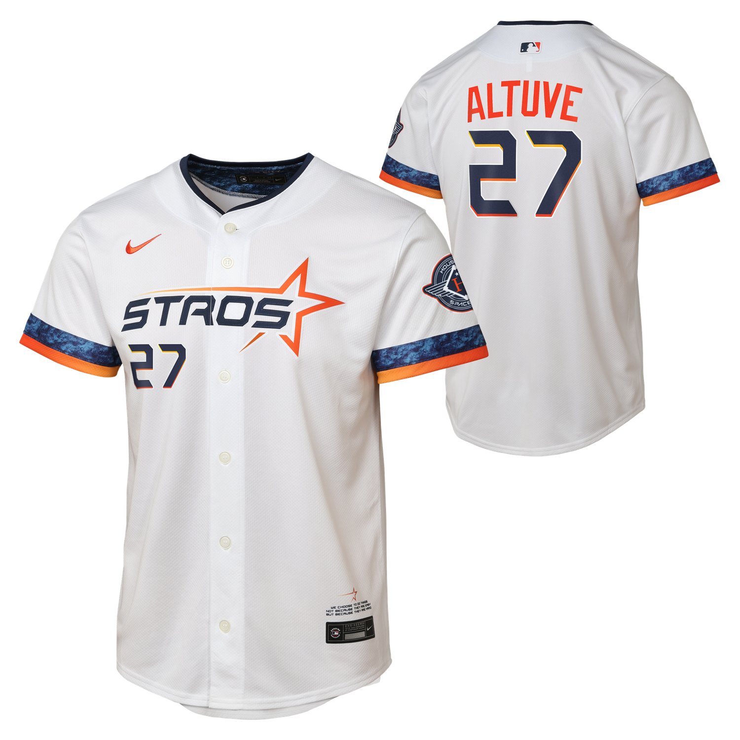 Nike Youth Houston Astros Jose Altuve Limited City Connect Player Jersey - view number 3