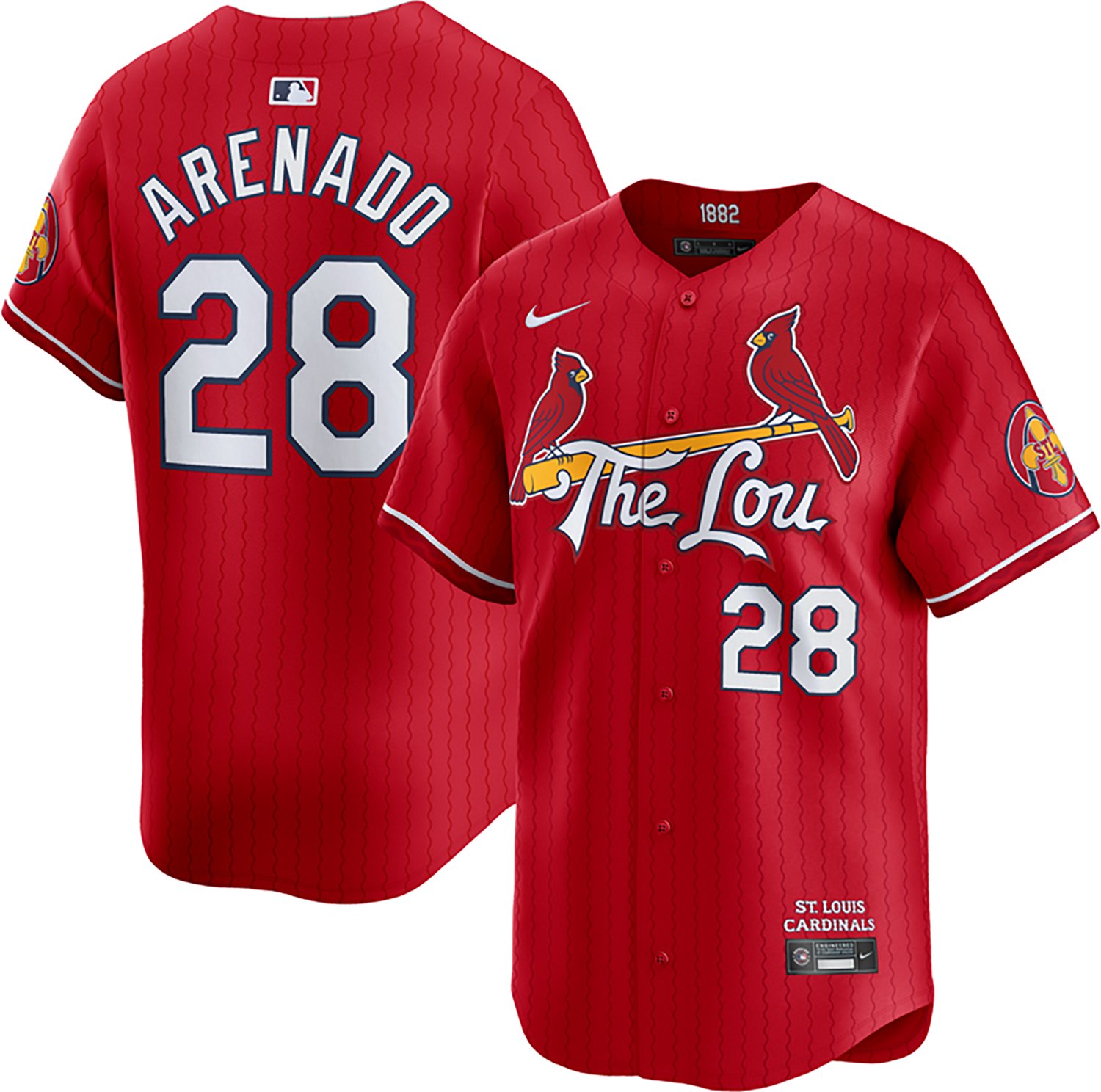 Nike Men's Cardinals Arenado City Connect Limited N&N Jersey - view number 3