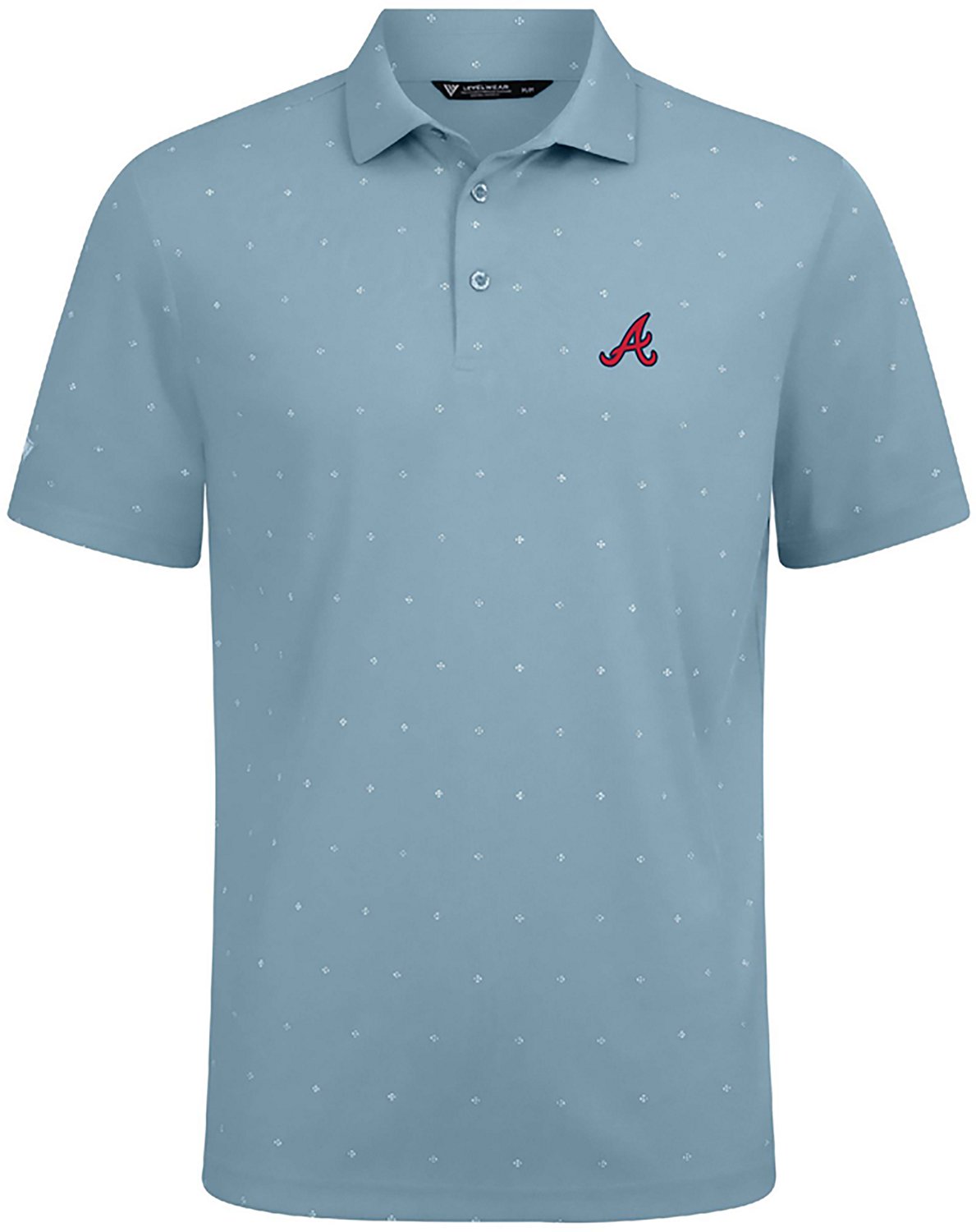 Levelwear Men's Atlanta Braves Vision INSIGNIA Core Short Sleeve Polo Shirt  - view number 1