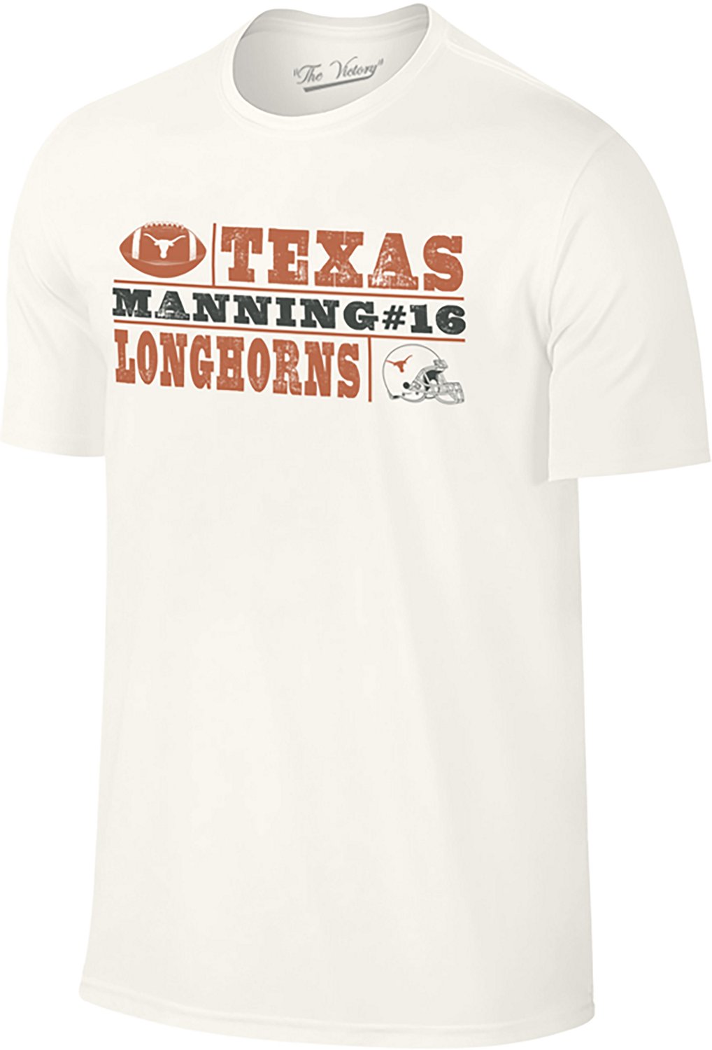 The Victory Men's Texas Longhorns A. Manning #16 Blocks Short Sleeve T-shirt - view number 2