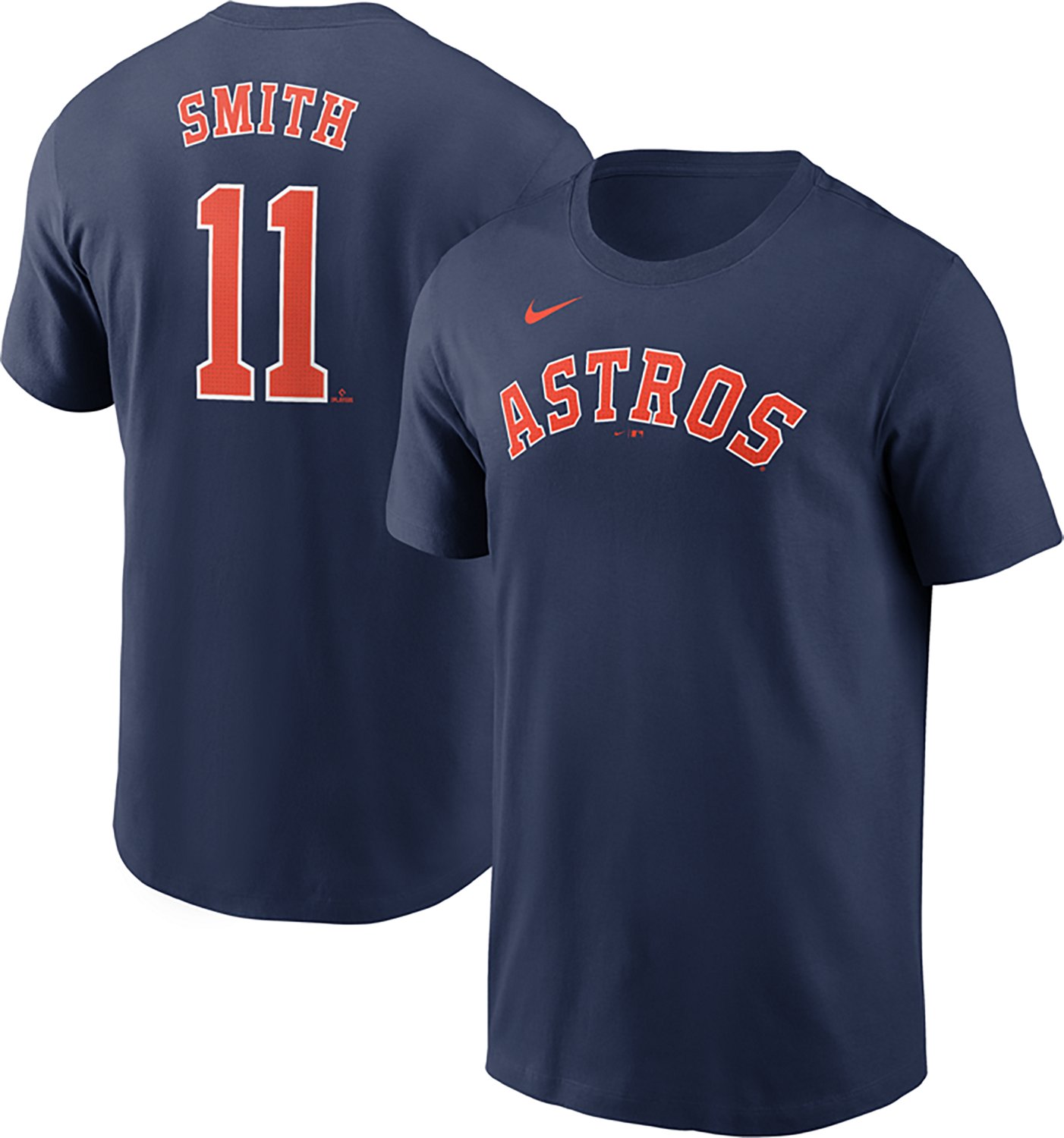 Nike Men's Houston Astros Fuse Cam Smith #11 Graphic T-shirt - view number 3