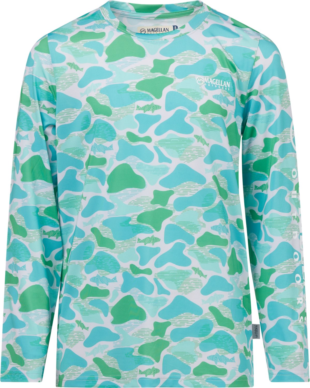 Magellan Outdoors Boys' Mallard Fish Camo Long Sleeve T-shirt
