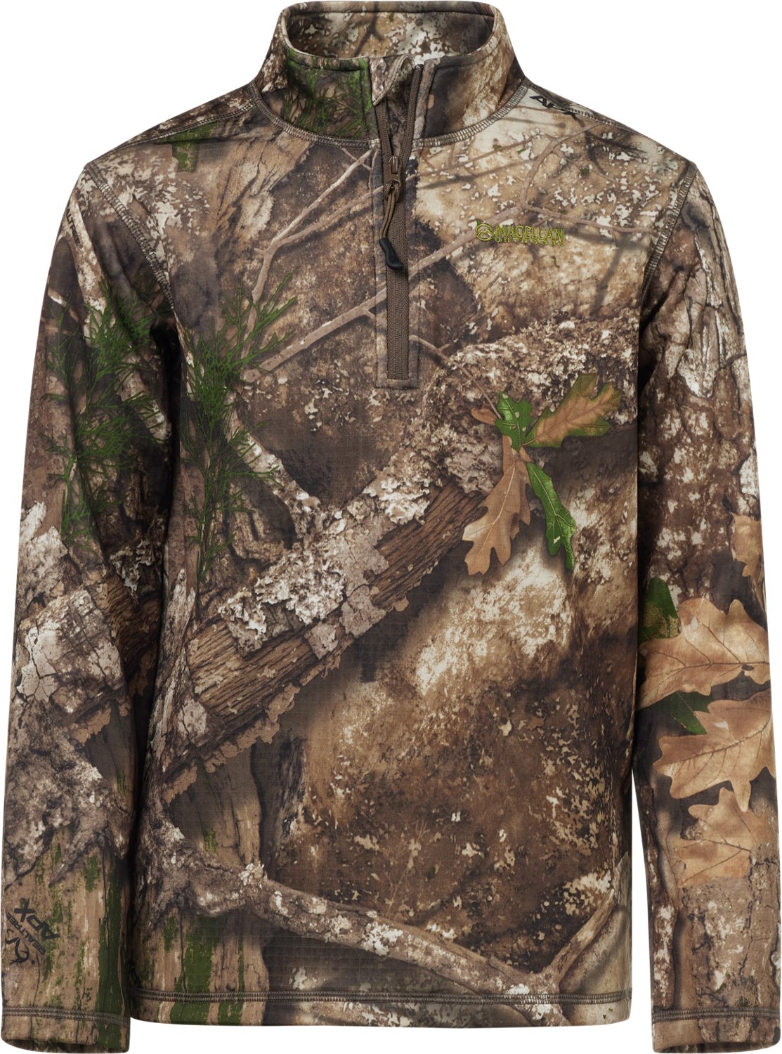 Magellan Outdoors Youth HuntGear Crockett 1/4 Zip Long Sleeve Pullover - view number 3