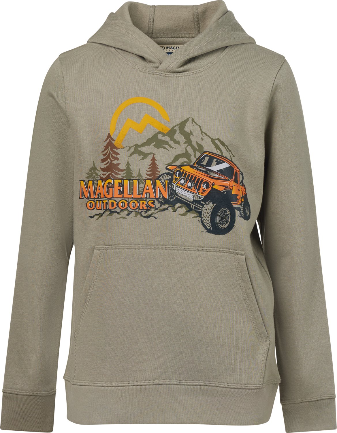 Magellan Outdoors Boys' Mountain Truck Fleece Graphic Hoodie - view number 3
