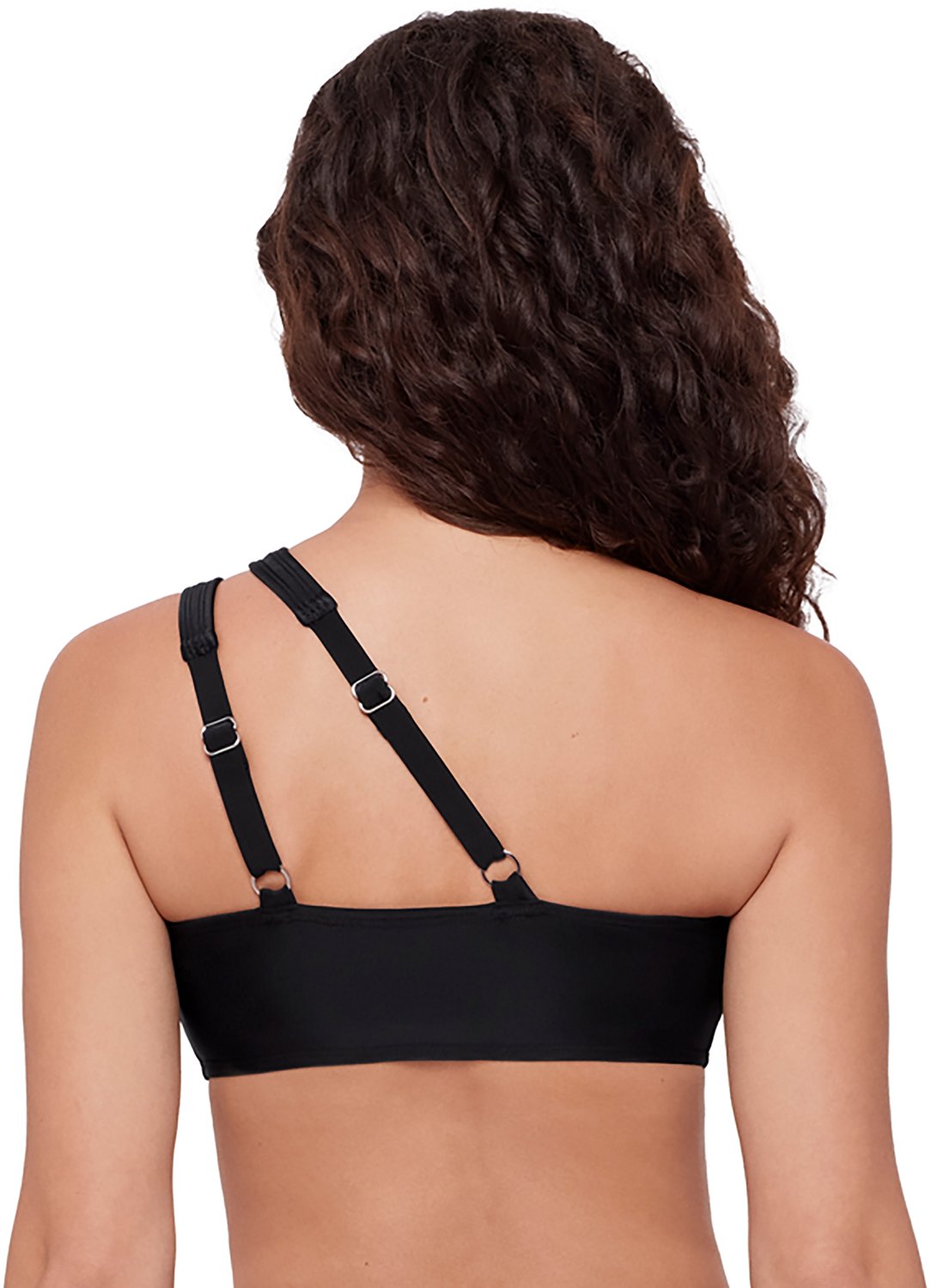 Eco Beach Women's Printed Cutout One Shoulder Swim Top - view number 2