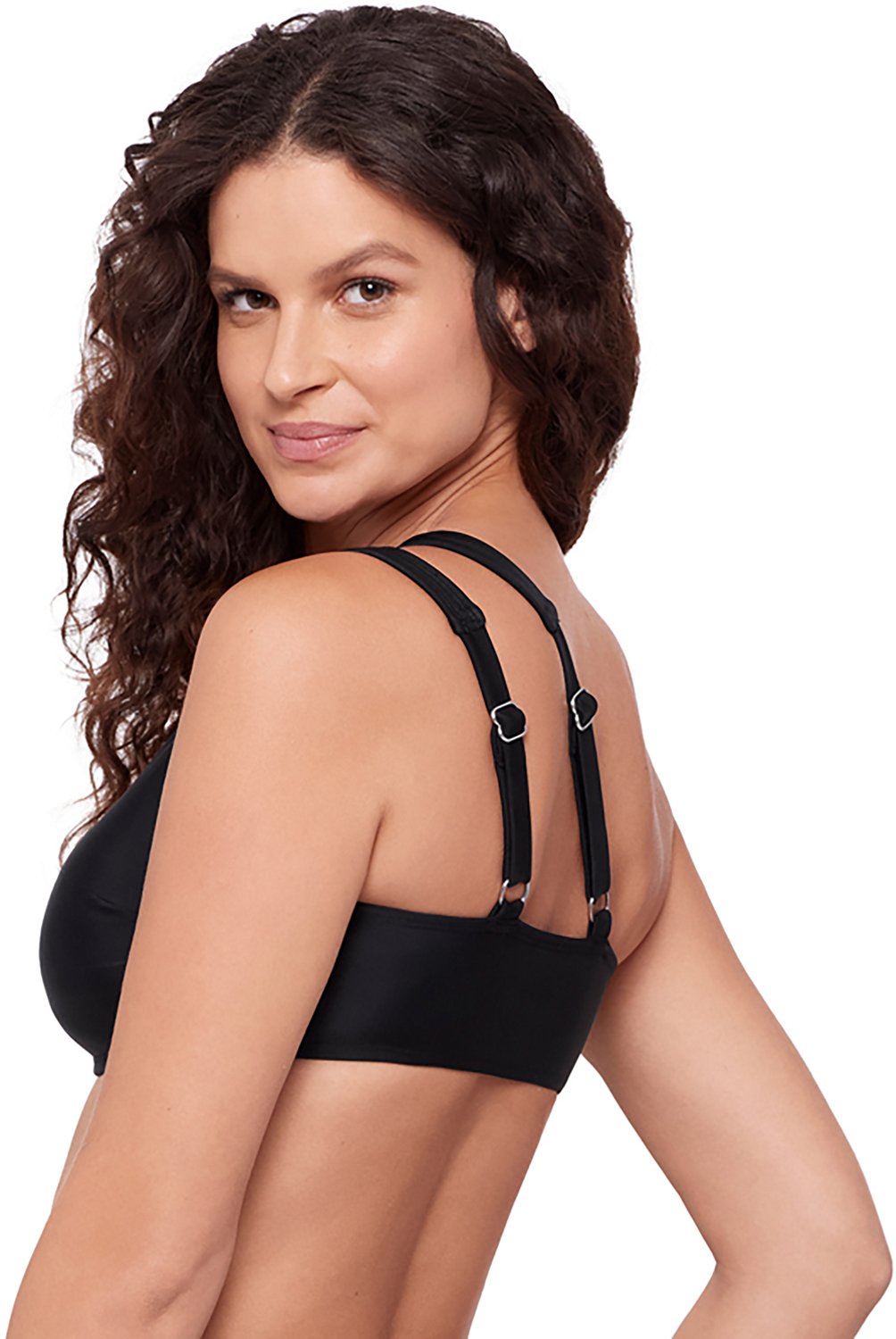 Eco Beach Women's Printed Cutout One Shoulder Swim Top - view number 3
