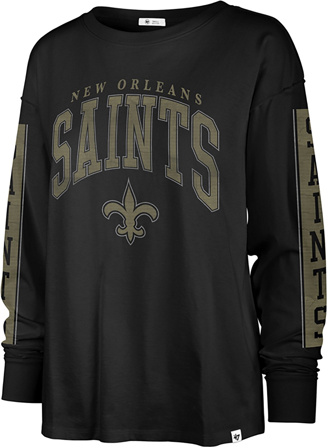 '47 Women's New Orleans Saints Statement SOA Long Sleeve T-shirt