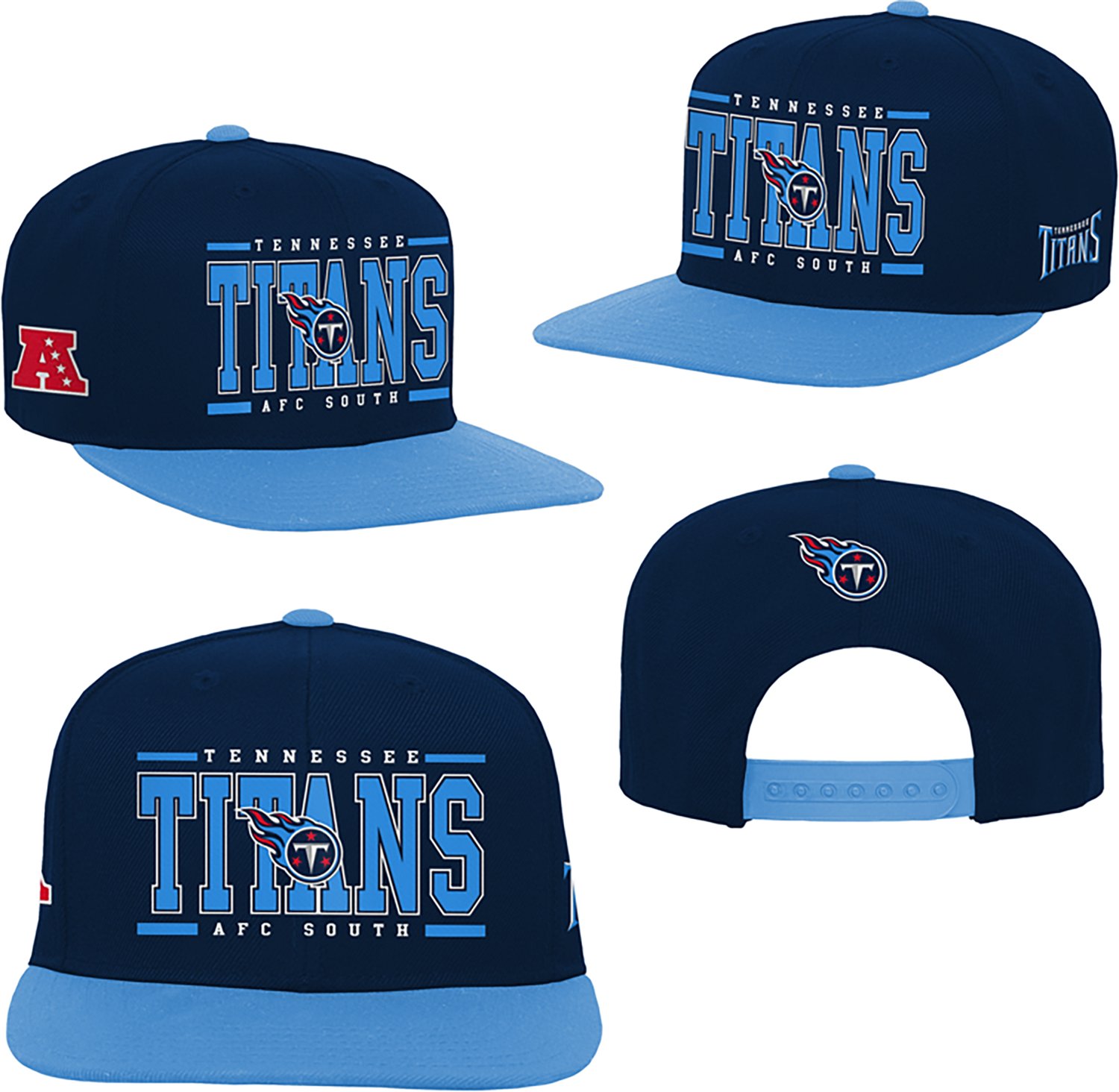 Outerstuff Boys' Tennessee Titans Retro Deadstock Snapback Cap - view number 5