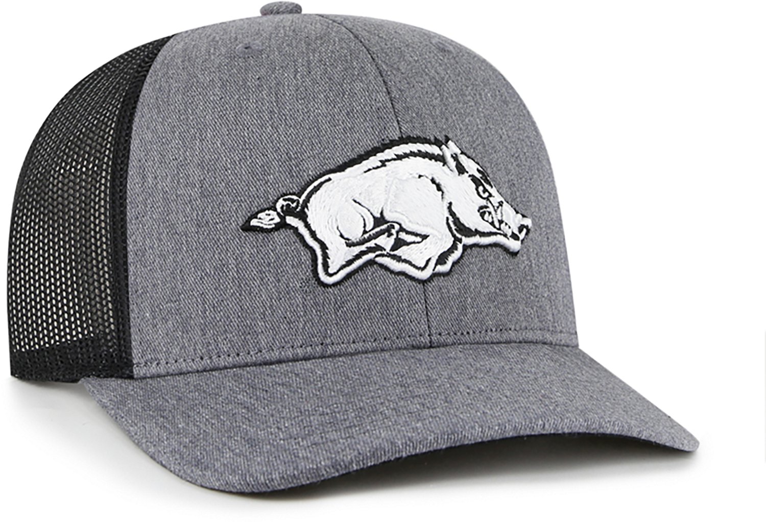 '47 Men's Arkansas Razorbacks Carbon Trucker Adjustable Hat - view number 3