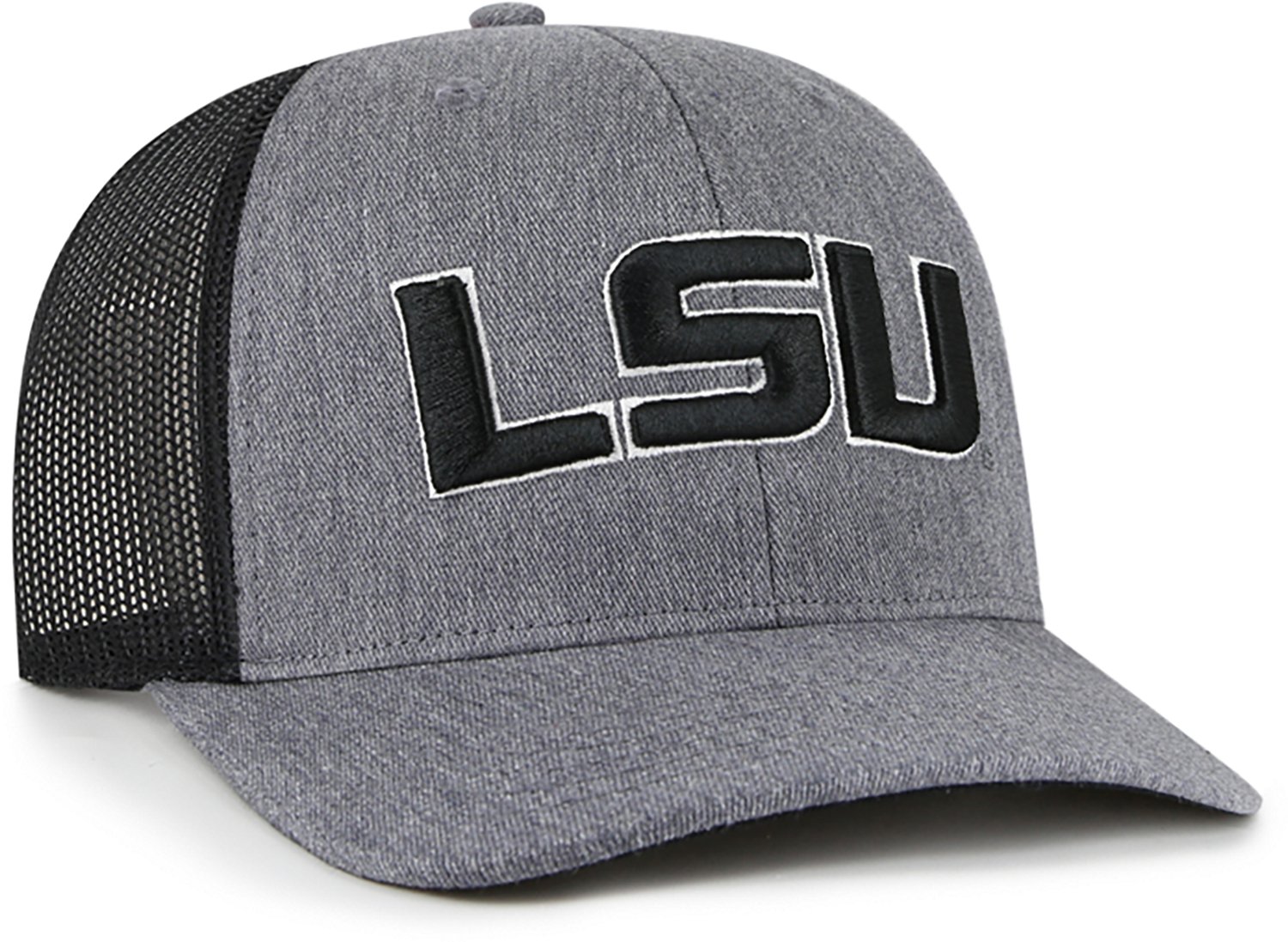 '47 Men's LSU Tigers Carbon Trucker Adjustable Hat - view number 3