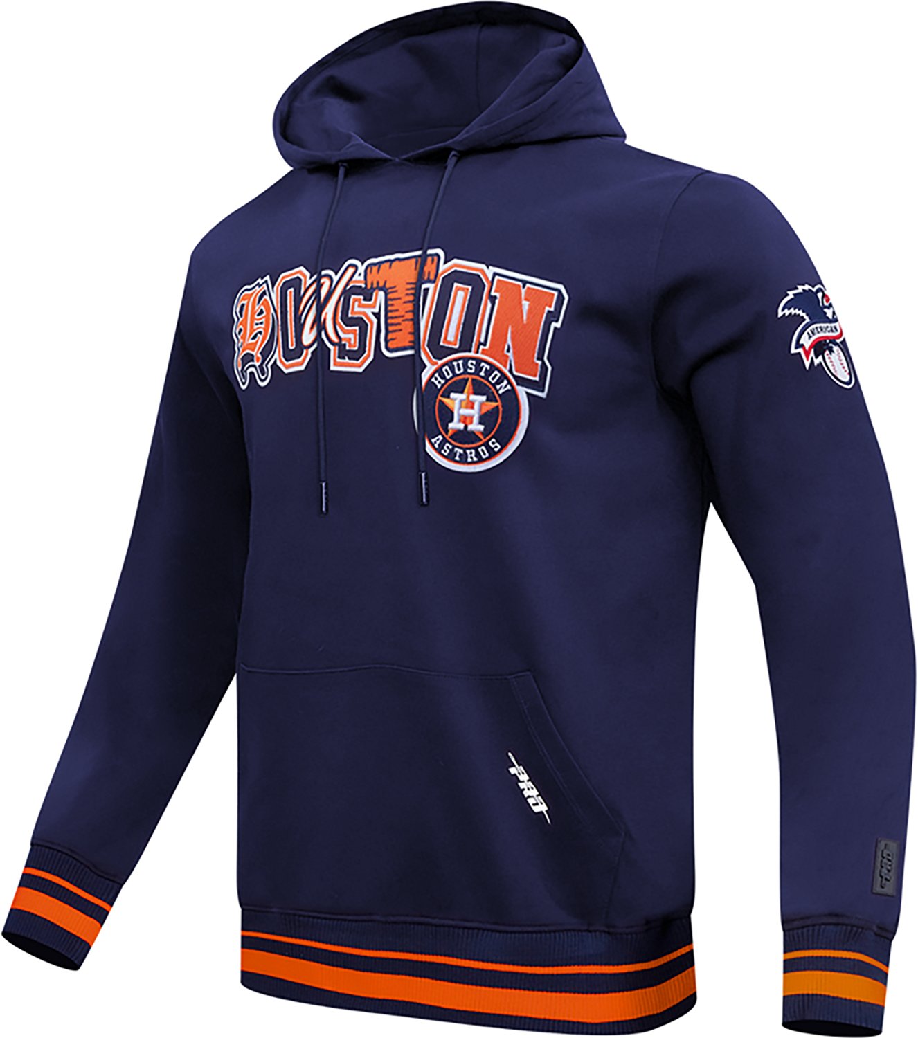 Pro Standard Men's Houston Astros City Ransom Rib Fleece Long Sleeve Hoodie - view number 2