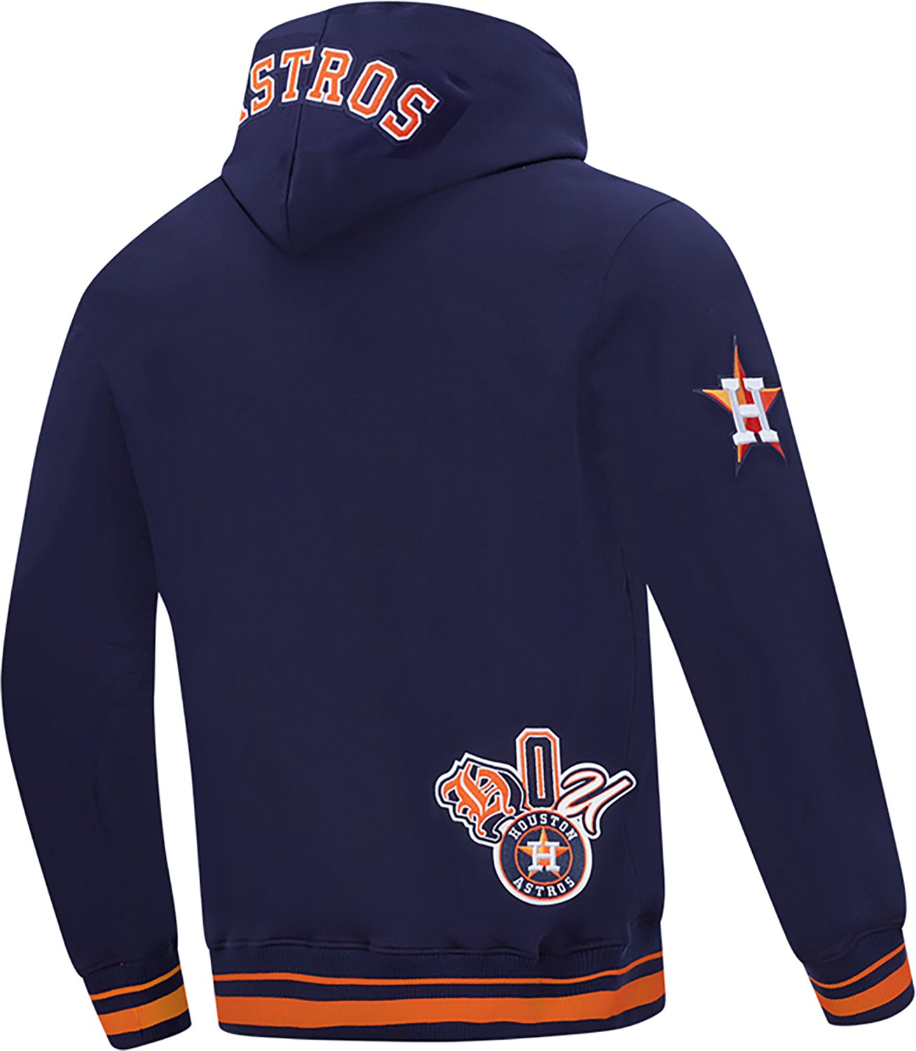 Pro Standard Men's Houston Astros City Ransom Rib Fleece Long Sleeve Hoodie - view number 4