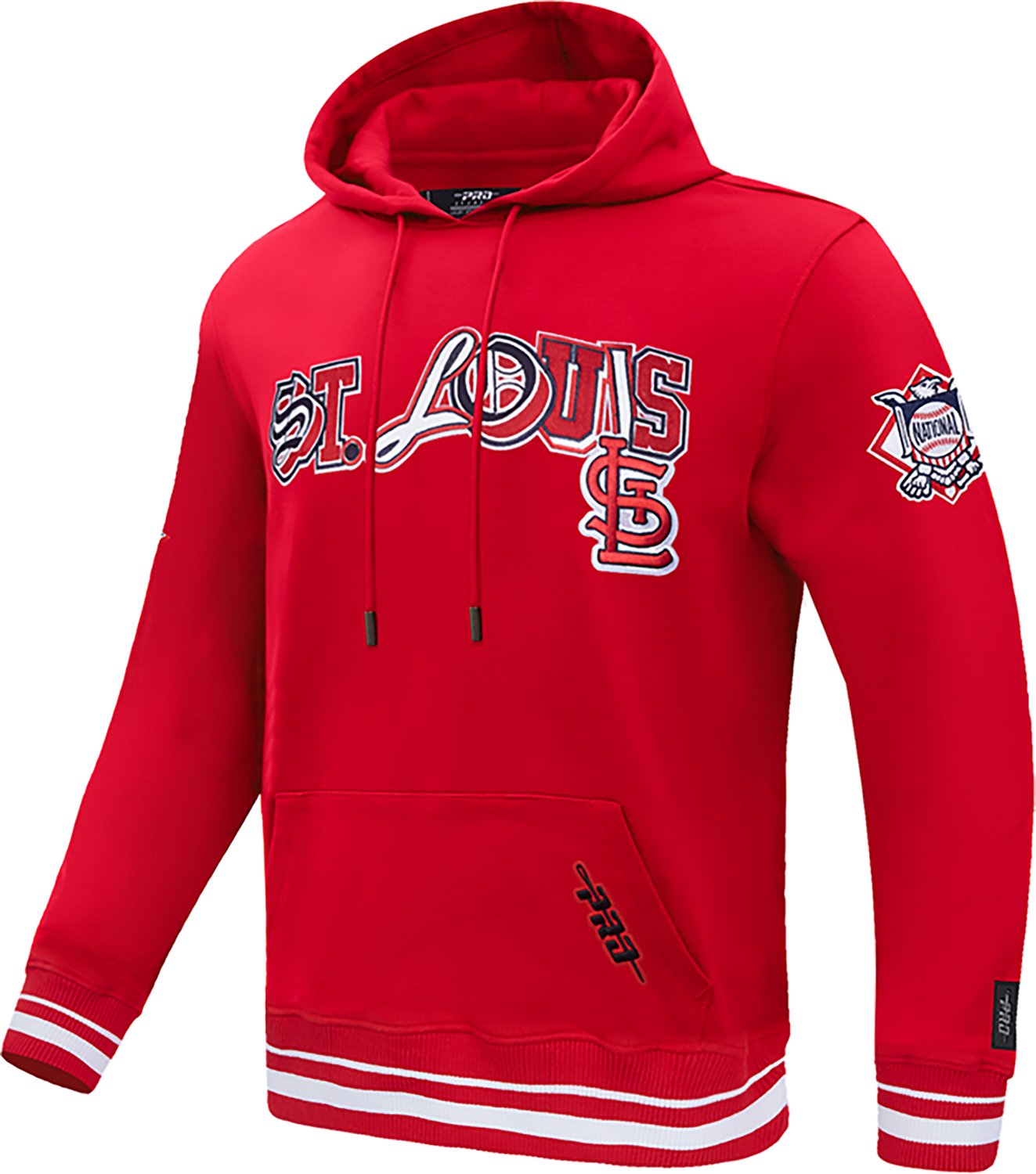 Pro Standard Men's St. Louis Cardinals City Ransom Rib Fleece Long Sleeve Hoodie - view number 2