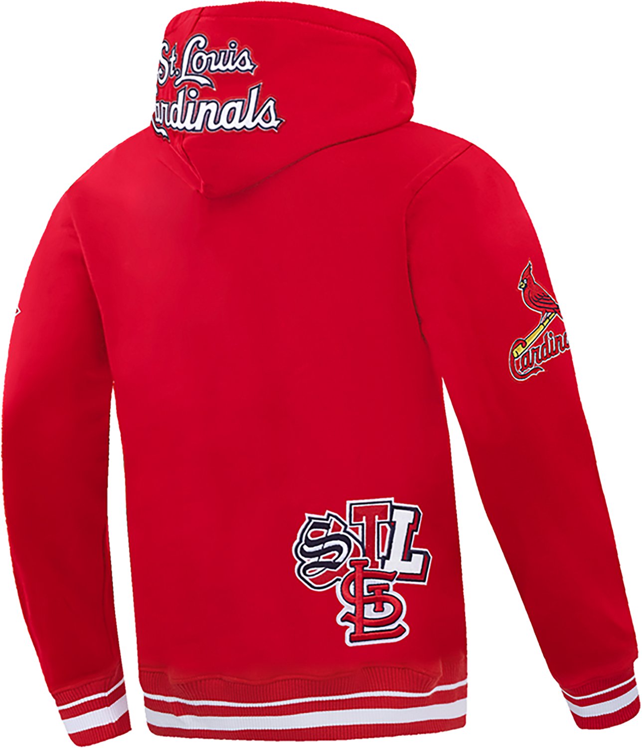 Pro Standard Men's St. Louis Cardinals City Ransom Rib Fleece Long Sleeve Hoodie - view number 4