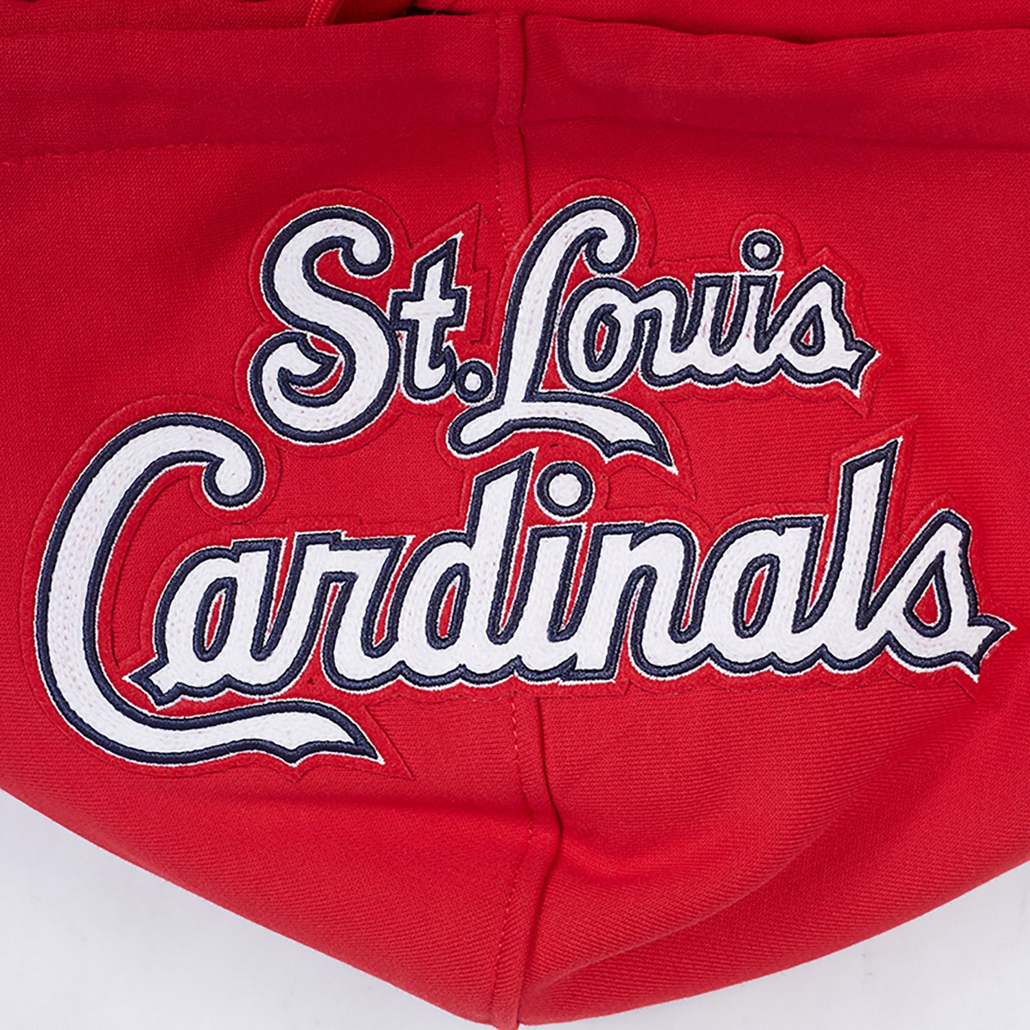 Pro Standard Men's St. Louis Cardinals City Ransom Rib Fleece Long Sleeve Hoodie - view number 7