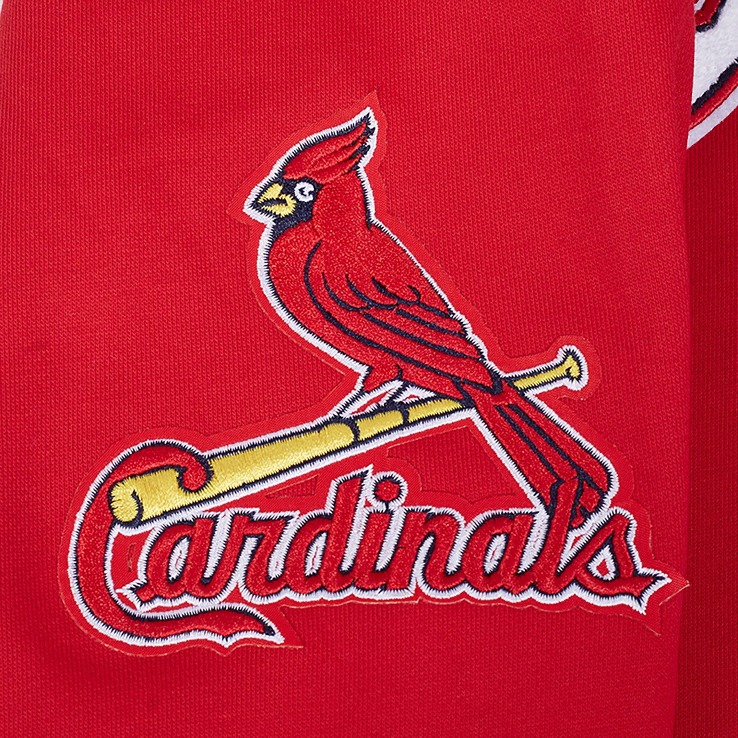 Pro Standard Men's St. Louis Cardinals City Ransom Rib Fleece Long Sleeve Hoodie - view number 8