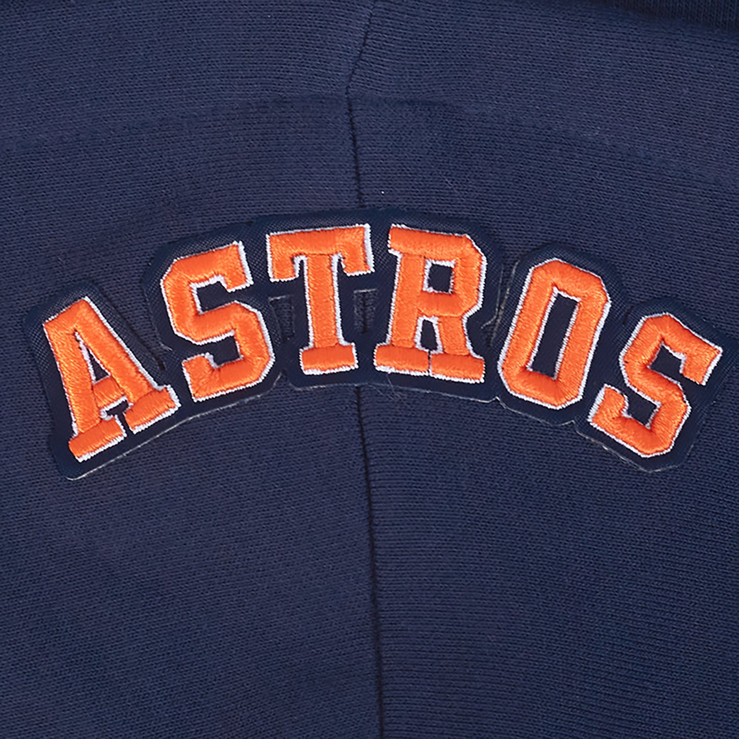 Pro Standard Women's Houston Astros City Ransom Rib Fleece Cropped Long Sleeve Hoodie - view number 6