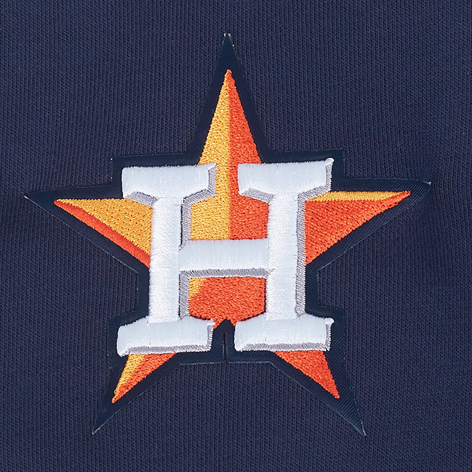 Pro Standard Women's Houston Astros City Ransom Rib Fleece Cropped Long Sleeve Hoodie - view number 8