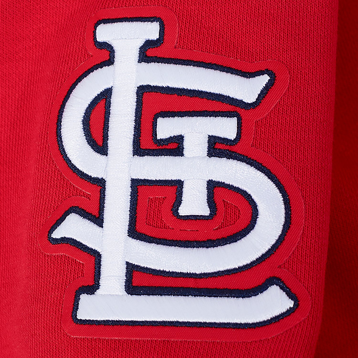 Pro Standard Women's St. Louis Cardinals City Ransom Rib Fleece Cropped Long Sleeve Hoodie - view number 6