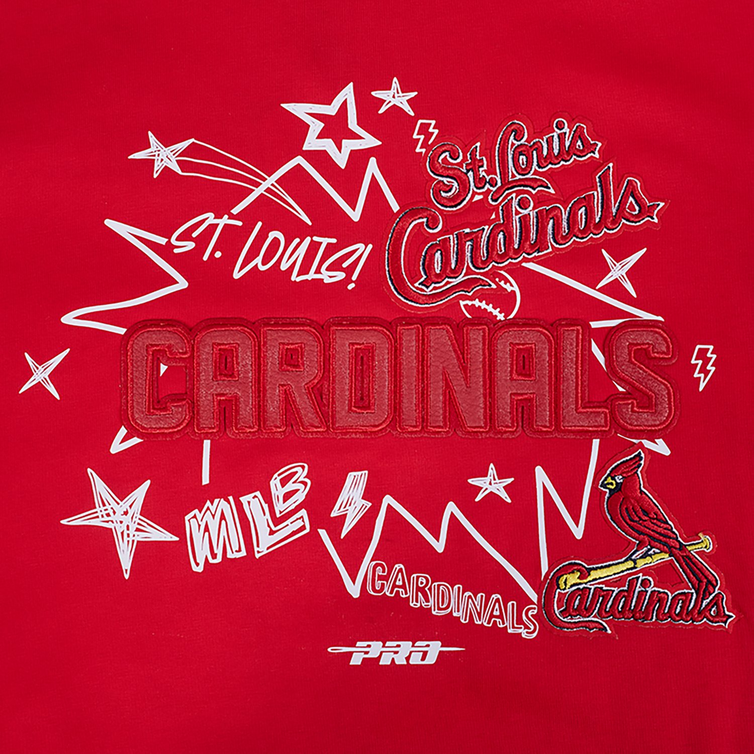 Pro Standard Women's St. Louis Cardinals Sketchbook T-shirt Dress - view number 5