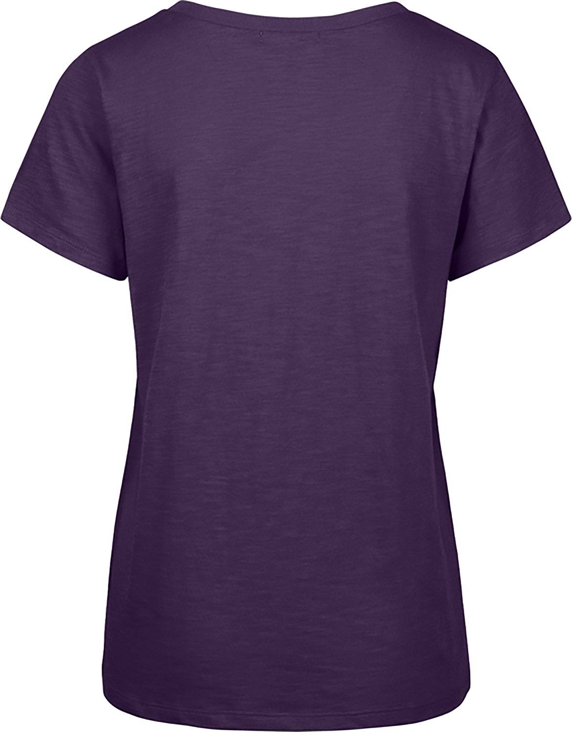 47 Brand Women's LSU Tried N True Slub V-neck Short Sleeve T-shirt - view number 2