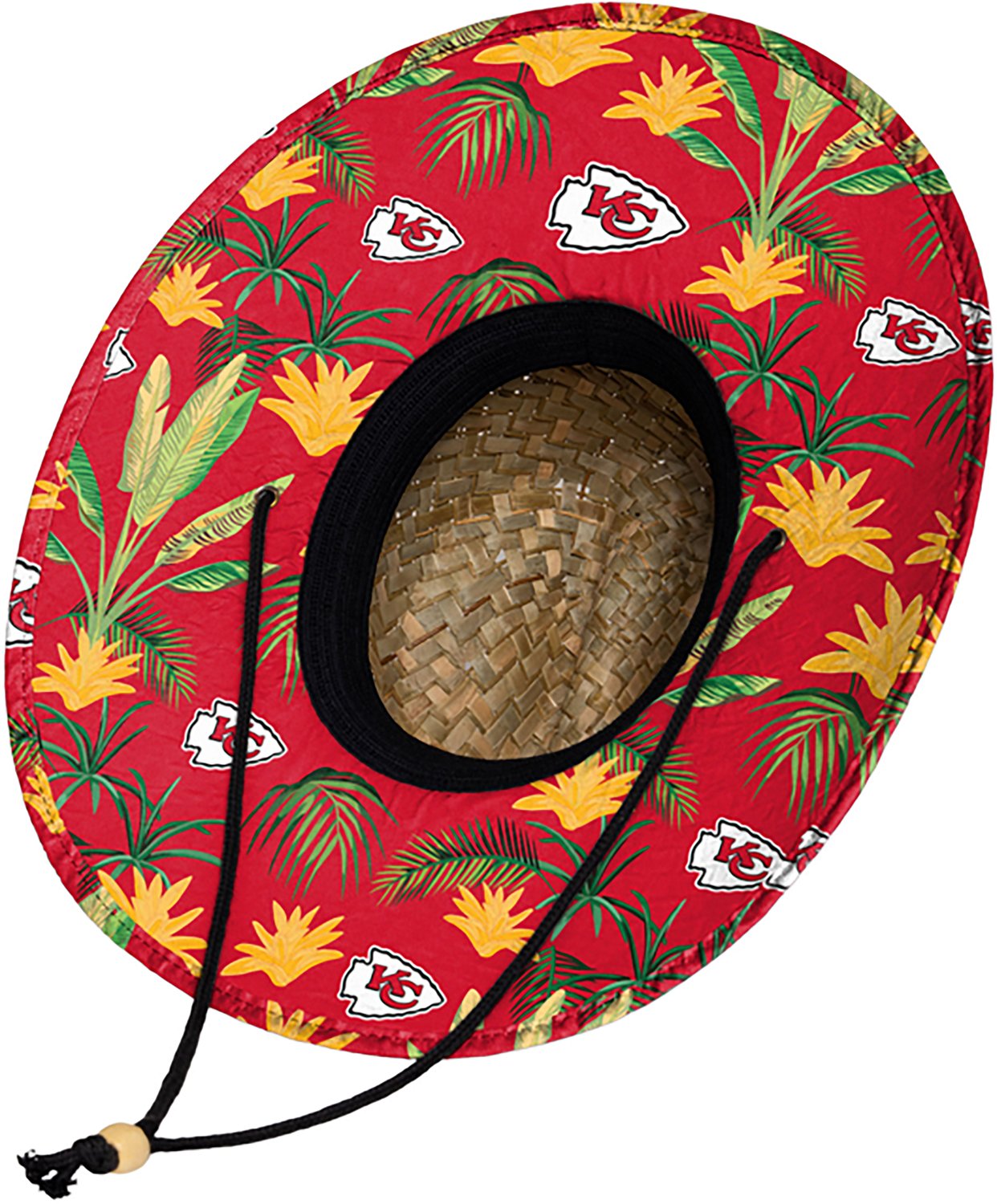 FOCO Men's Kansas City Chiefs Floral Print Straw Hat - view number 3