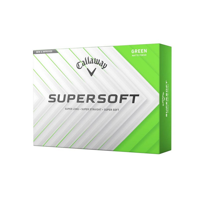 Callaway 2025 Supersoft Matte Golf Balls 12-Pack Green - Golf Balls at Academy Sports