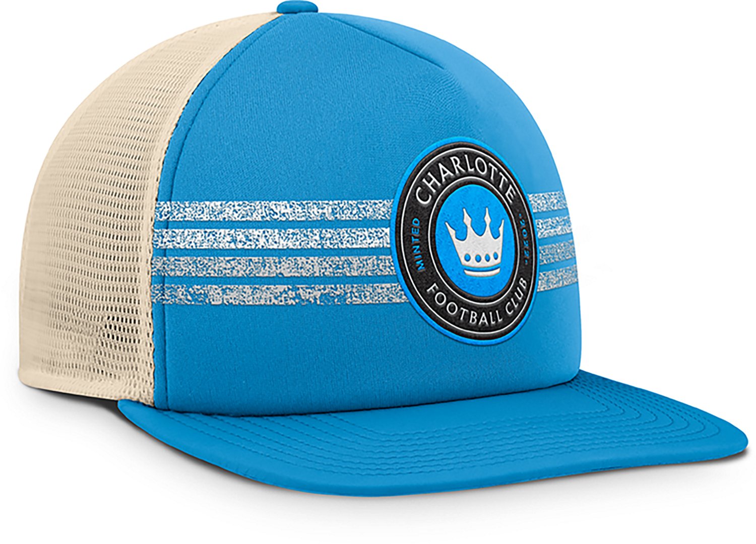 Fanatics Men's Charlotte FC Journeyman Flat Brim Structured Snapback Cap - view number 3