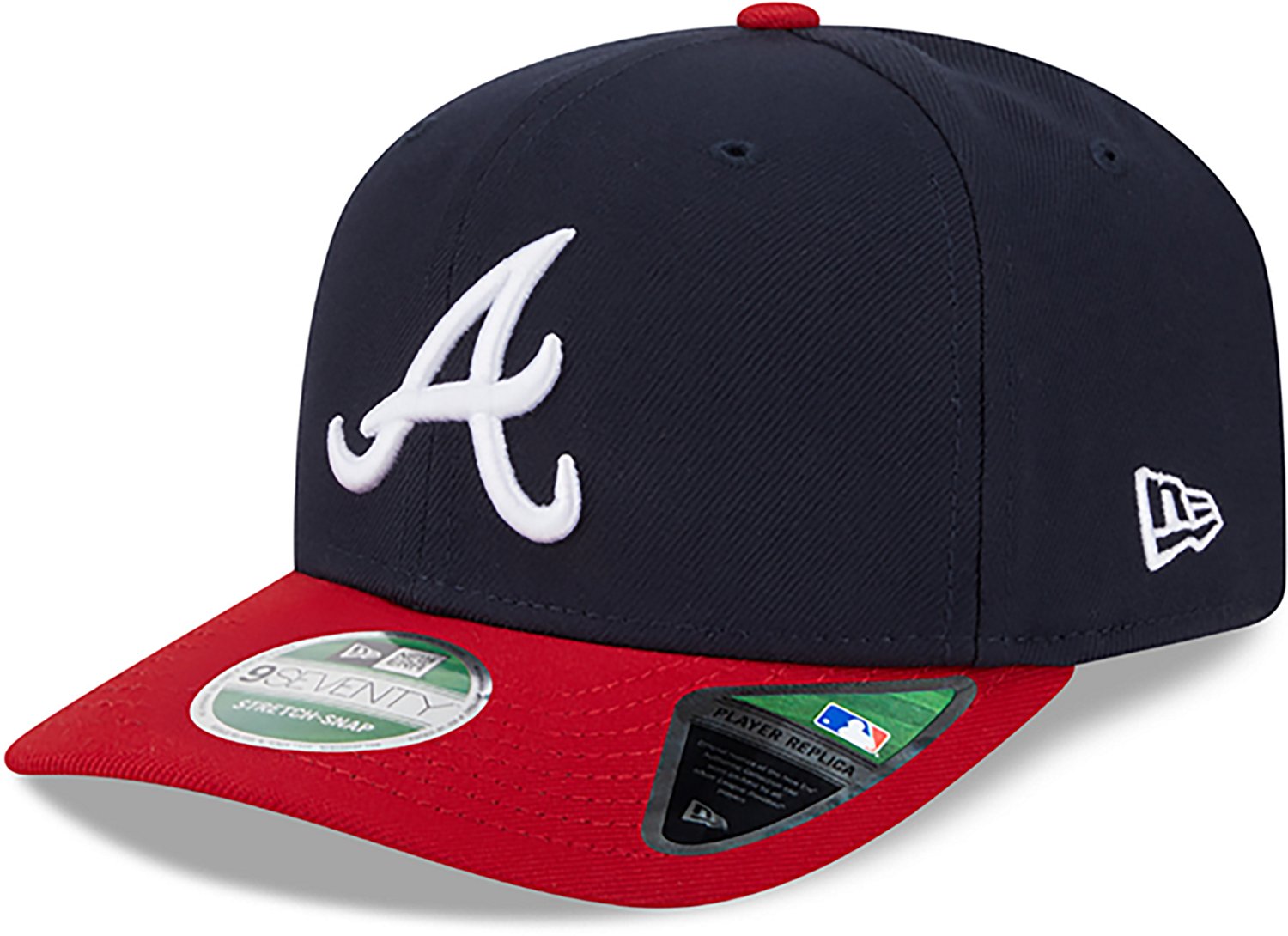 New Era Men's Atlanta Braves Player Replica Game 9SEVENTY Stretch Snapback Cap - view number 3