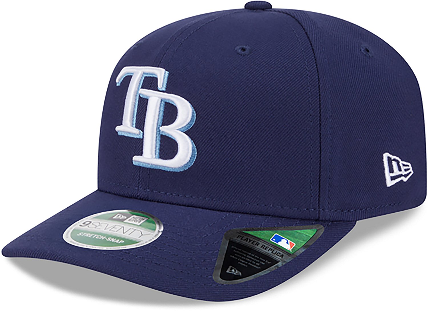 New Era Men's Tampa Bay Rays Player Replica 9SEVENTY Stretch-Snap Cap - view number 3