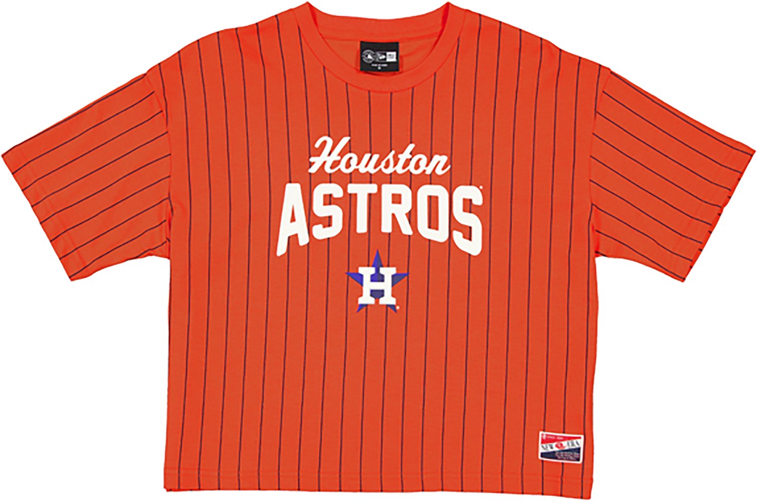 New Era Women's Houston Astros Throwback Pinstripe T-shirt