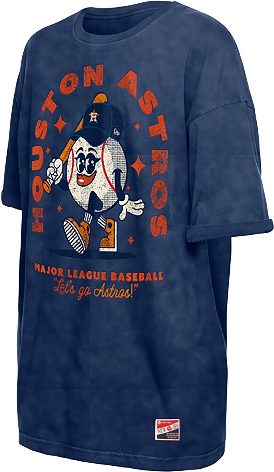 New Era Women's Houston Astros Oversized Throwback Character T-shirt - view number 3