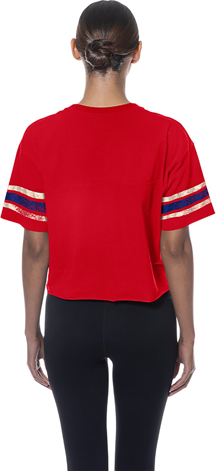 売れ筋商品|||ニューエラ カットソー トップス レディース Women's Red Texas Rangers Game Day Rhinestone V-Neck T-Shirt Red Women's New Era Red Texas Rangers Game Day Rhinestone V-Neck