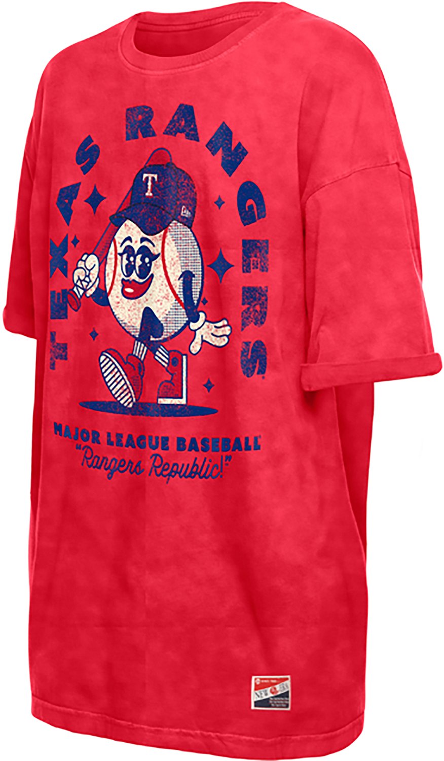 New Era Women's Texas Rangers Oversized Throwback Character T-shirt - view number 3