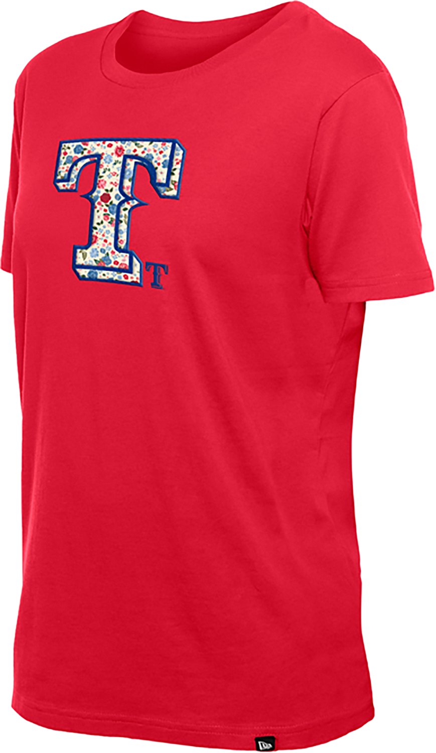 New Era Women's Rangers Ditsy Print Fill Scoop Neck T-shirt - view number 3