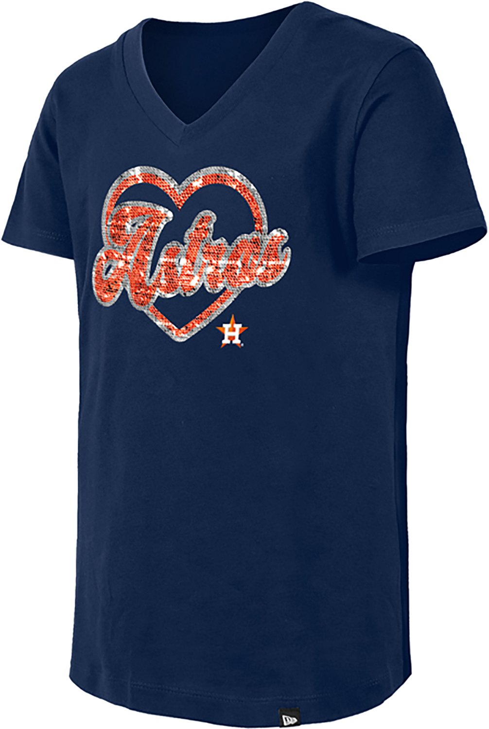 New Era Girls' Houston Astros Sparkle T-shirt - view number 3